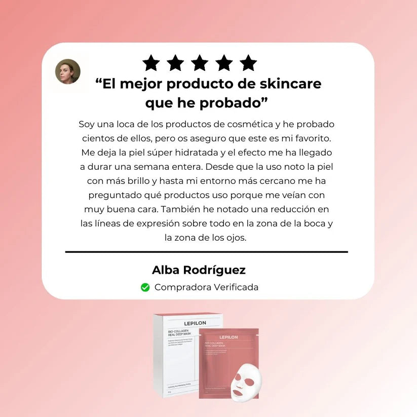 Mascarilla de Bio-Colágeno - Pack x 4 unidades