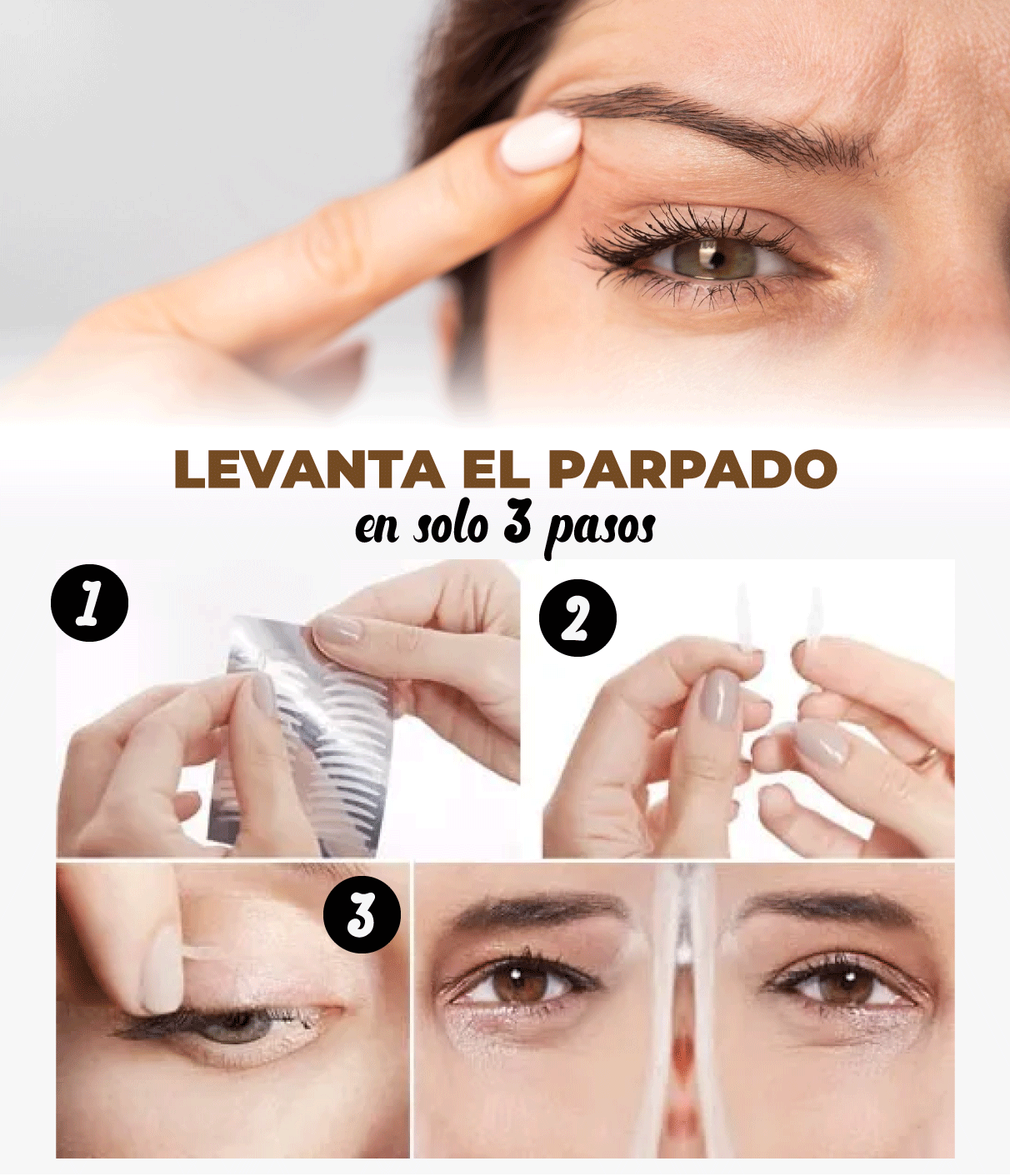 Eyelid Pushup - Cintas Levanta Párpados.