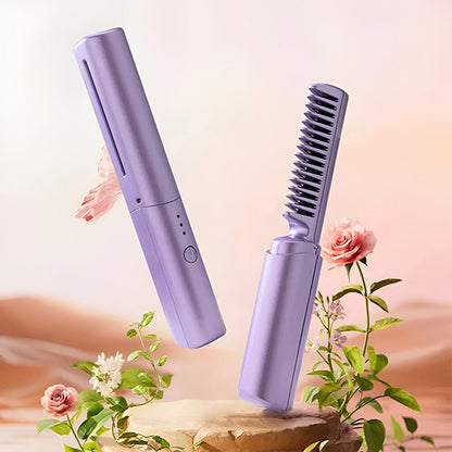 GlamBrush® - Mini Peine Plancha Portatil