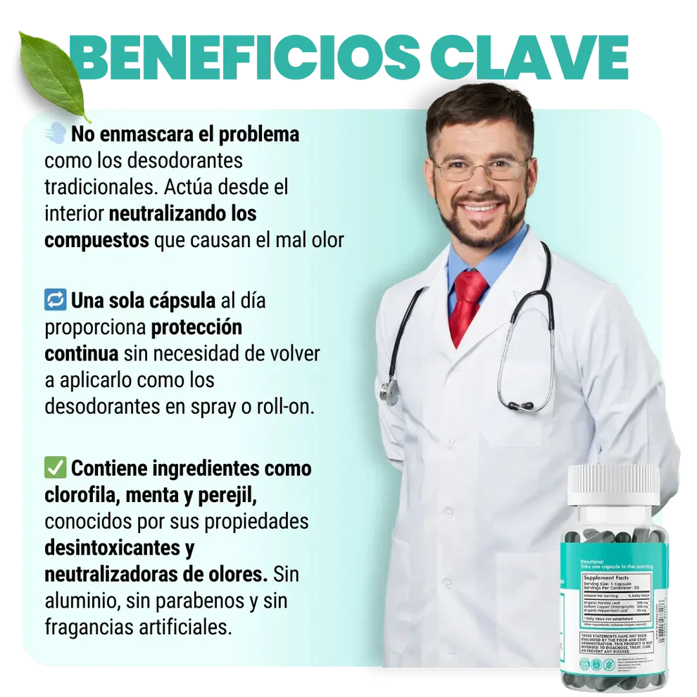 Desodorante corporal | Elimina olores de pies a cabeza 2x1